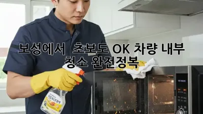 보성에서 ✨ 초보도 OK! 차량 내부 청소 완전정복 🚗💨